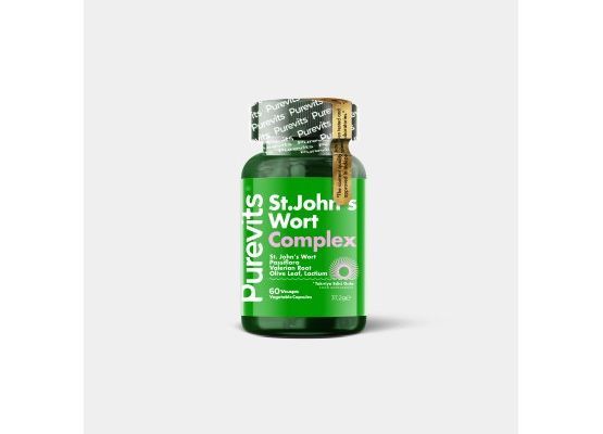 PUREVITS St. John’s Wort - Sarı Kantaron & Passiflora  - 60 Adet Vegan Kapsül