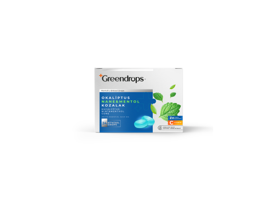 GREENDROPS Okaliptus & Nane & Mentol & Kozalak 24 Bitkisel Drops