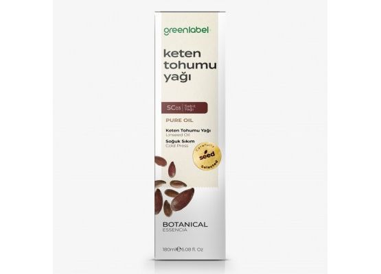 GREENLABEL KETEN TOHUMU YAĞI 180ML